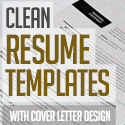 Post thumbnail of New Clean CV Resume Templates with Cover Design