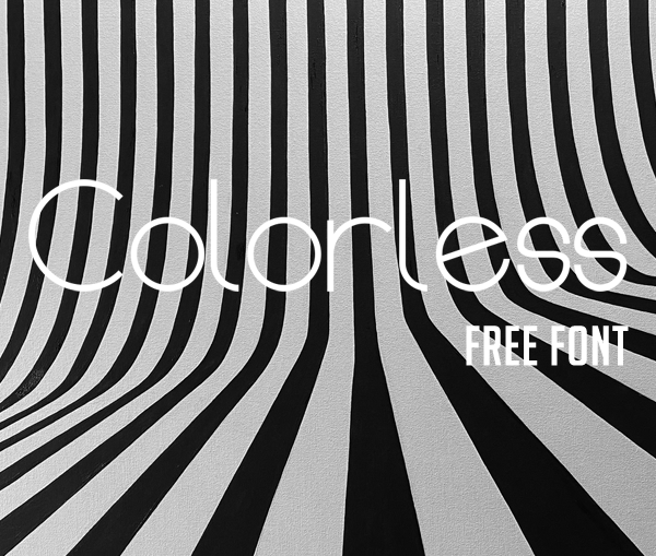 Colorless Free Font