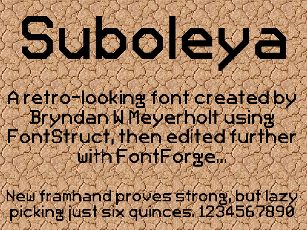 Suboleya Free Font