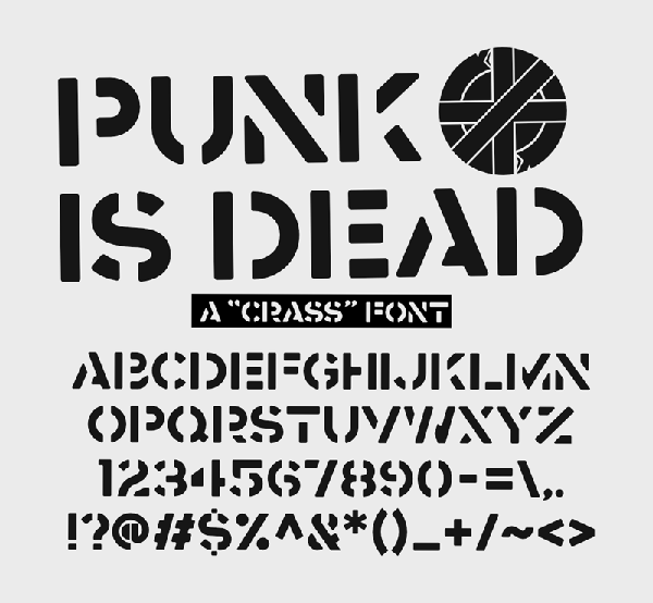 Punk Is Dead Free Font