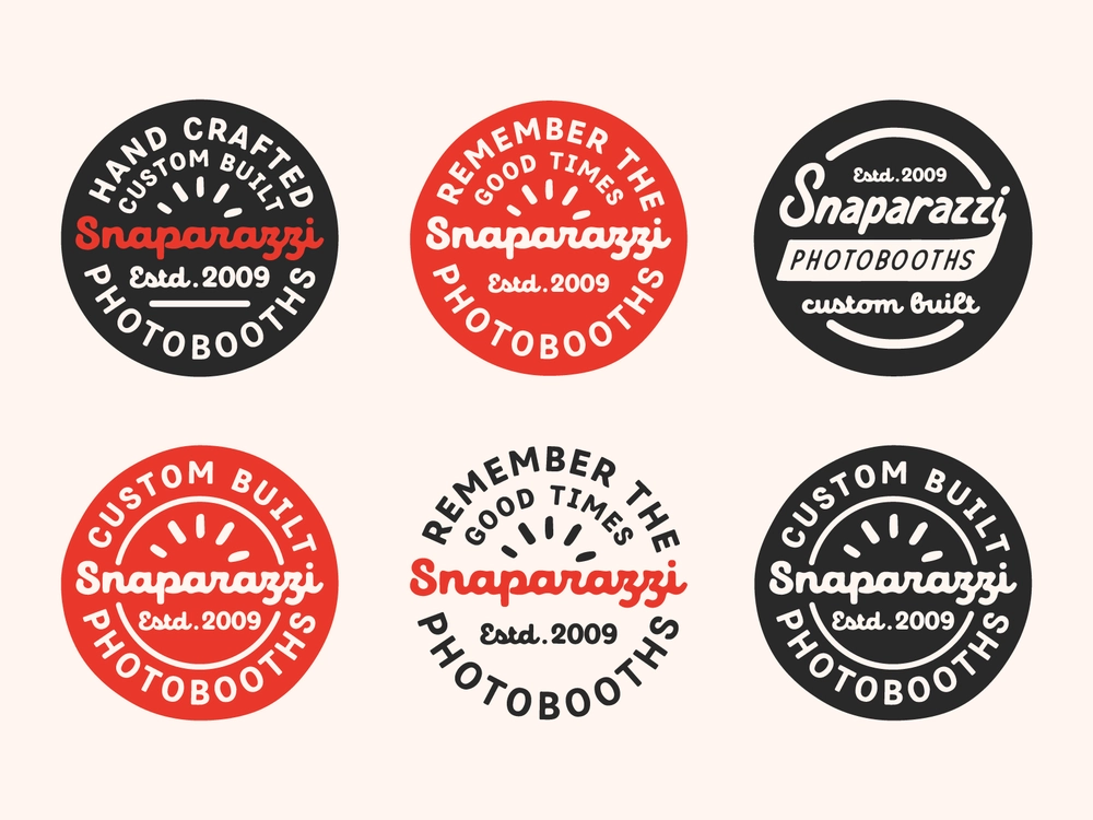 Snaparazzi Badges Logo Design