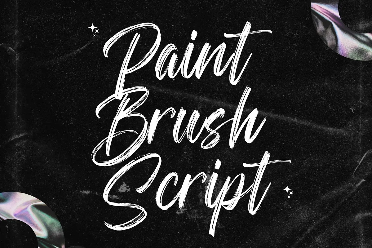 Paint Brush Script - Brush Font