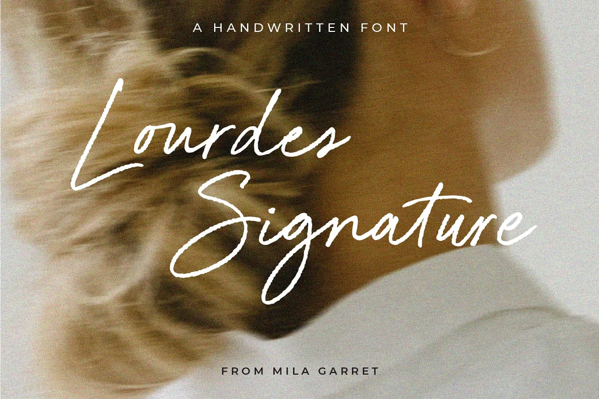 Lourdes Signature Handwritten Font