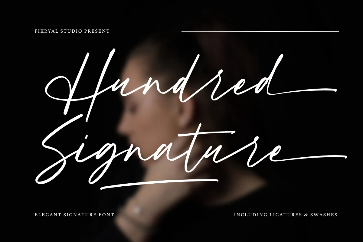 Hundred Signature Font