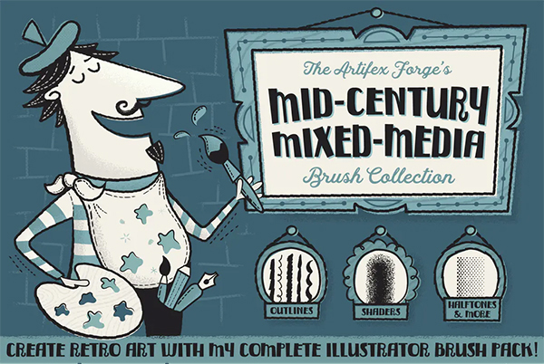 Mid Century Mixed Media Collection