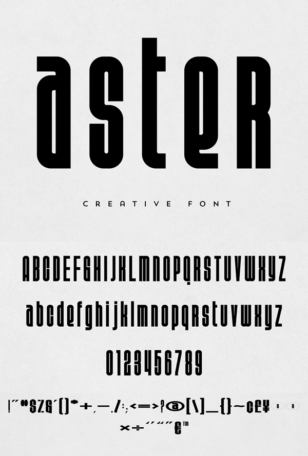 Aster Condensed Font