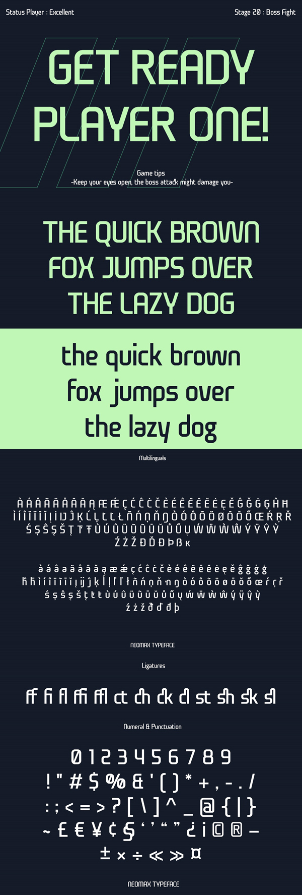 Neomax Condensed Font