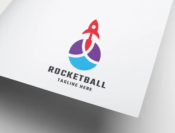 Rocket Ball Logo Template