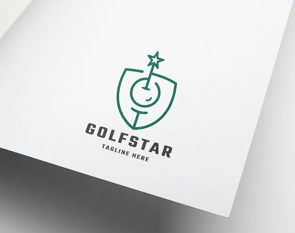Golf Star Logo Template