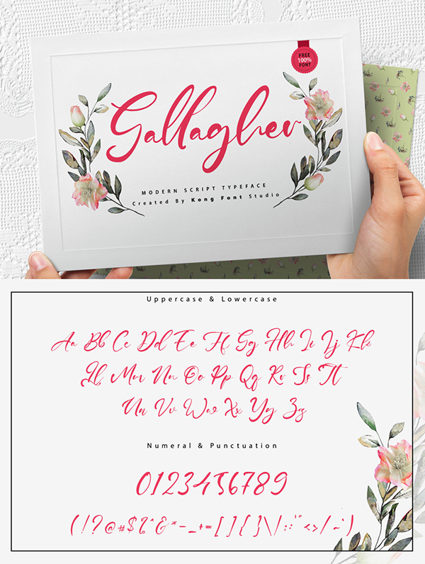 Gallagher Free Font