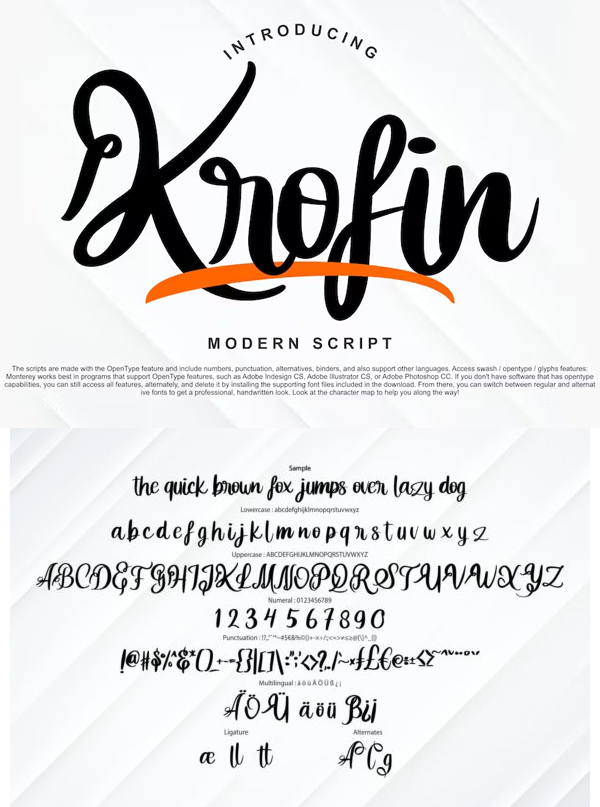 Krofin Script Free Font