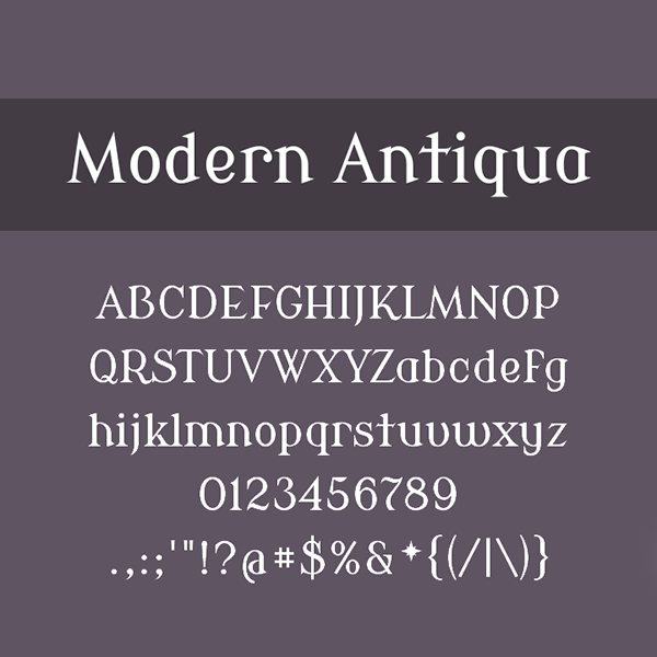 Modern Antiqua Free Font