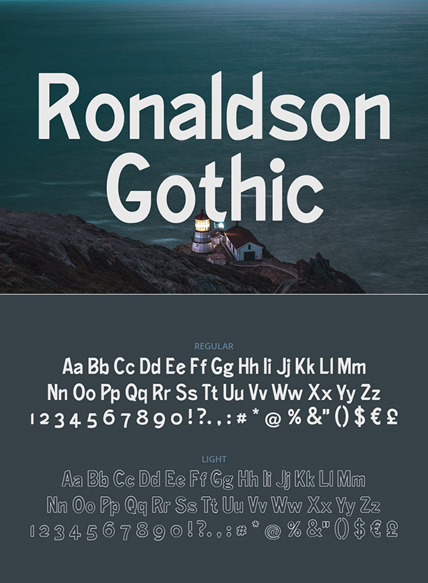 Ronaldson Gothic Free Font