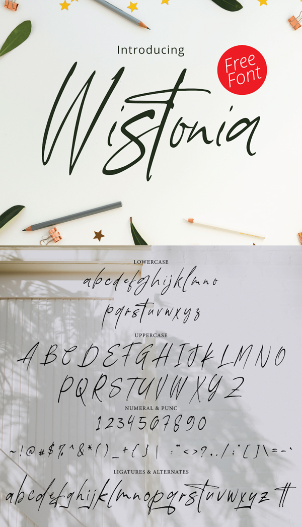 Wistonia Signature Free Font