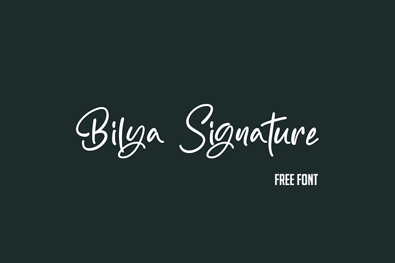 Bilya Signature Free Font