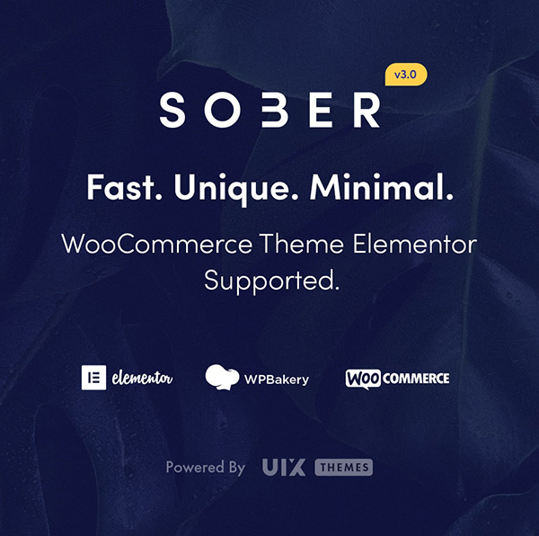 Sober - WooCommerce WordPress Theme