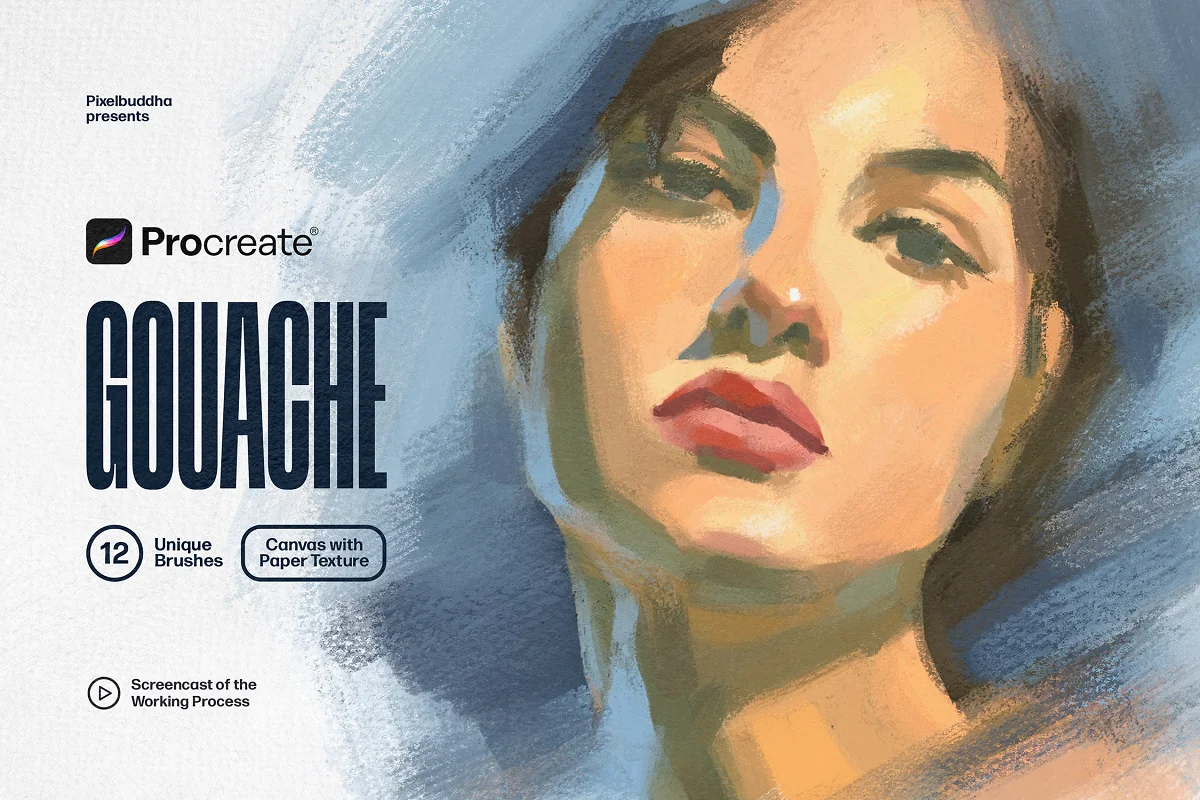 Procreate Gouache Brushes Collection