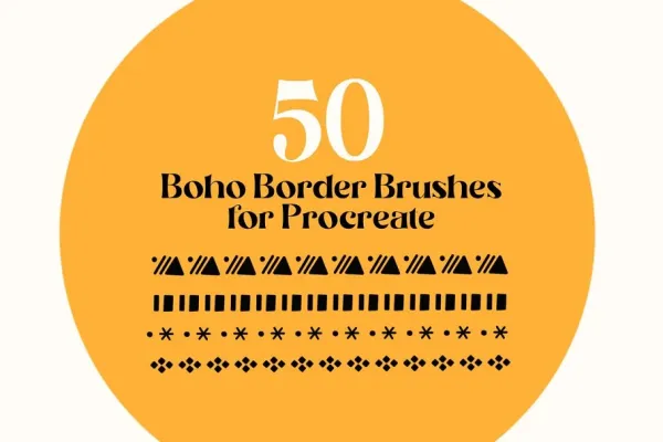 Procreate Boho Border Brushes