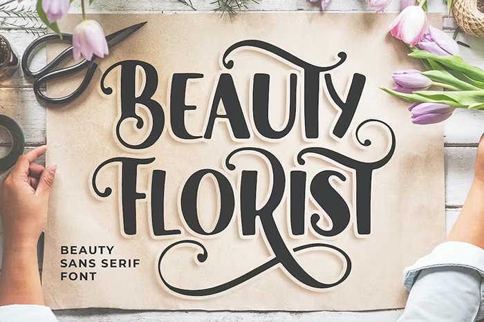 Beauty Florist Sans Serif Font