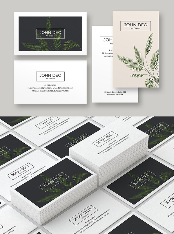 Natural Business Card Template