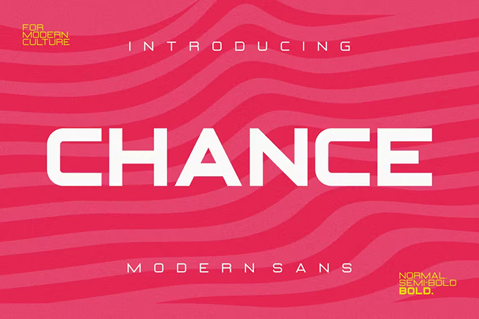 Chance Modern Sans Font