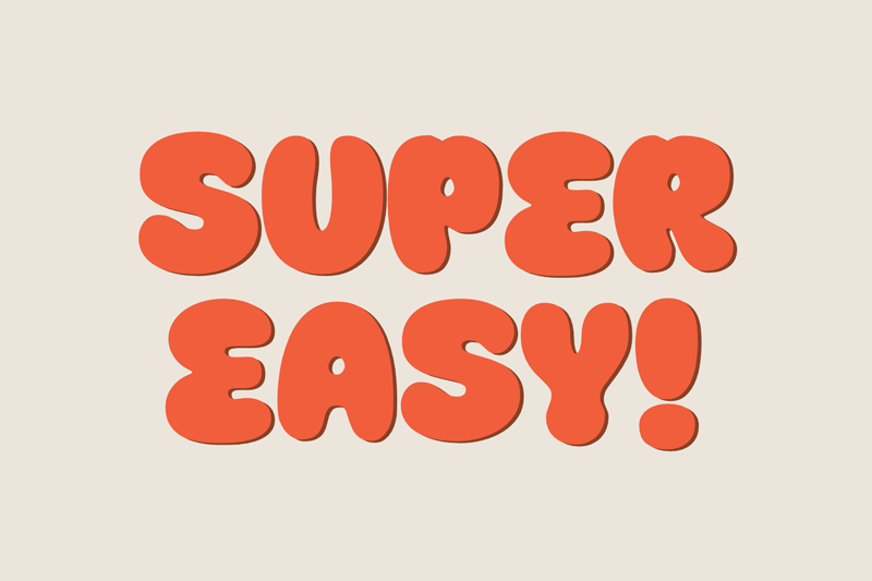 Super Easy Bold Free Font