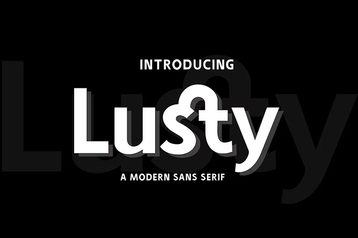 Lusty Modern Sans Serif Font