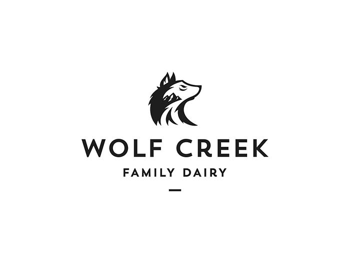 Wolf Creek Negative Space Logo