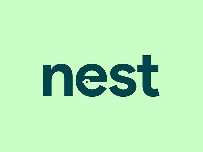 Nest Logo Identity logotype desgin