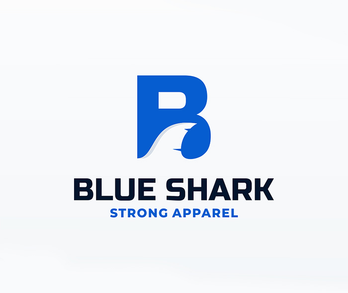 Letter B + Shark Fin Logo Combination