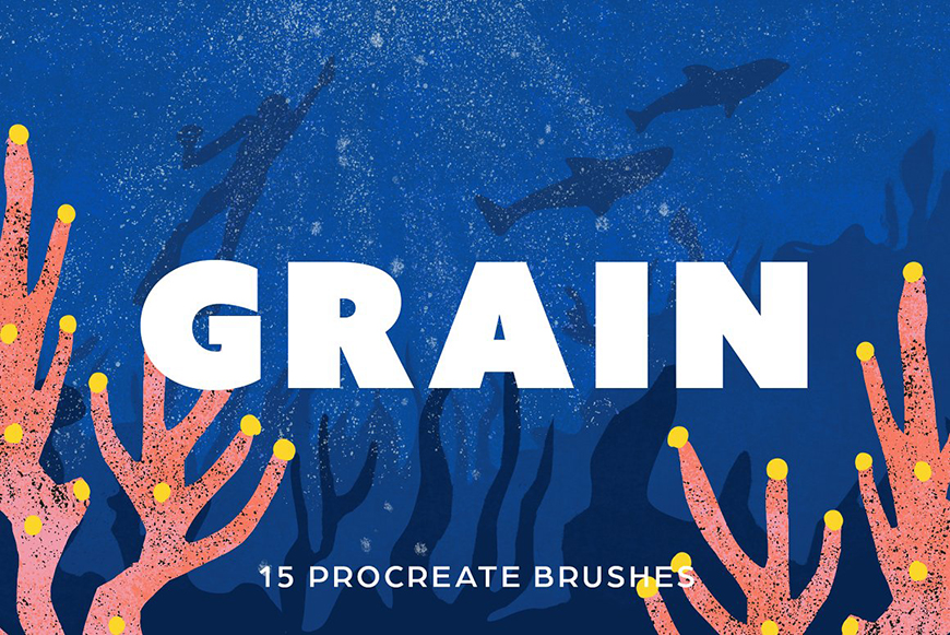 Grain Texture Procreate Brushes