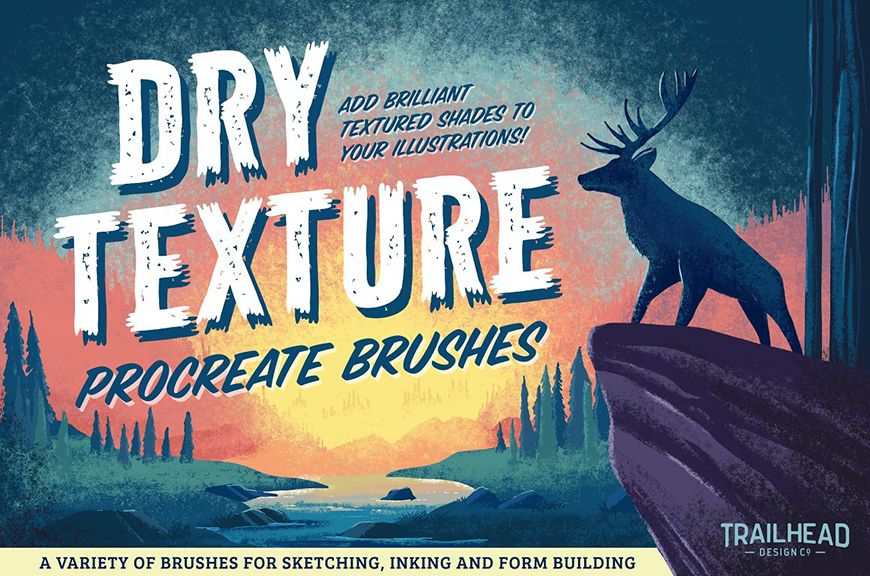 Dry Texture Brushes For Procreate