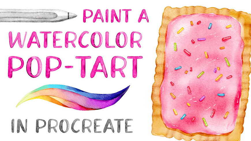 How To Paint A Watercolor Pop Tart In Procreate