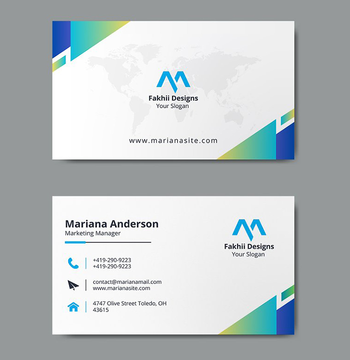 Simple Business Card Template Design