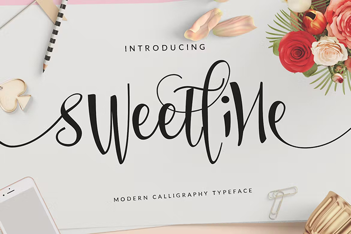 Sweetline Beautiful Script Font