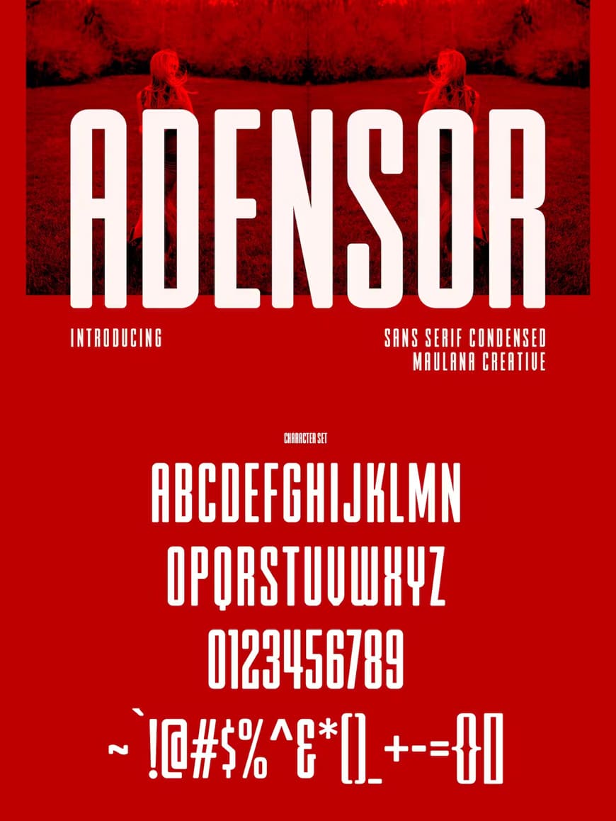Adensor Condensed Display Font