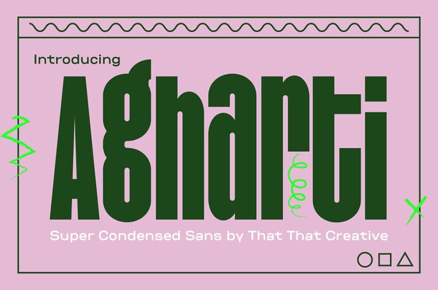 Agharti Bold Condensed Display Font