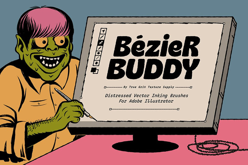 Bézier Buddy Brushes for Illustrator