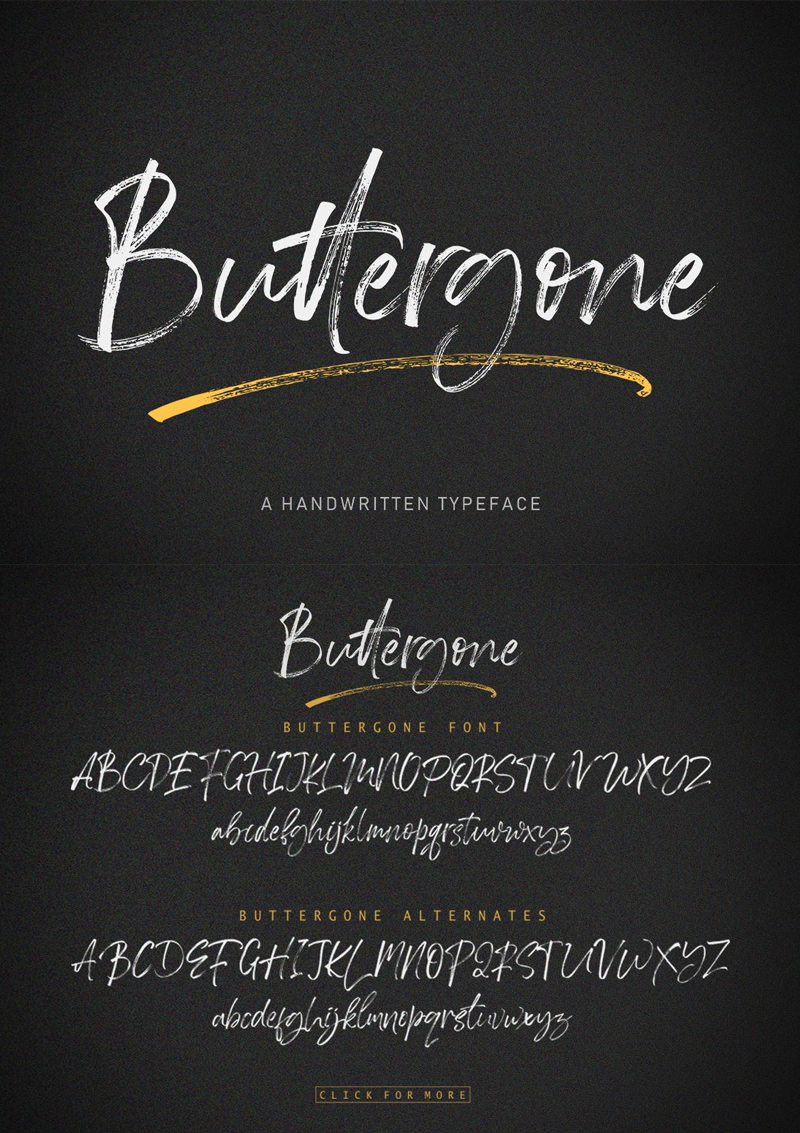 Buttergone Handwritten Font