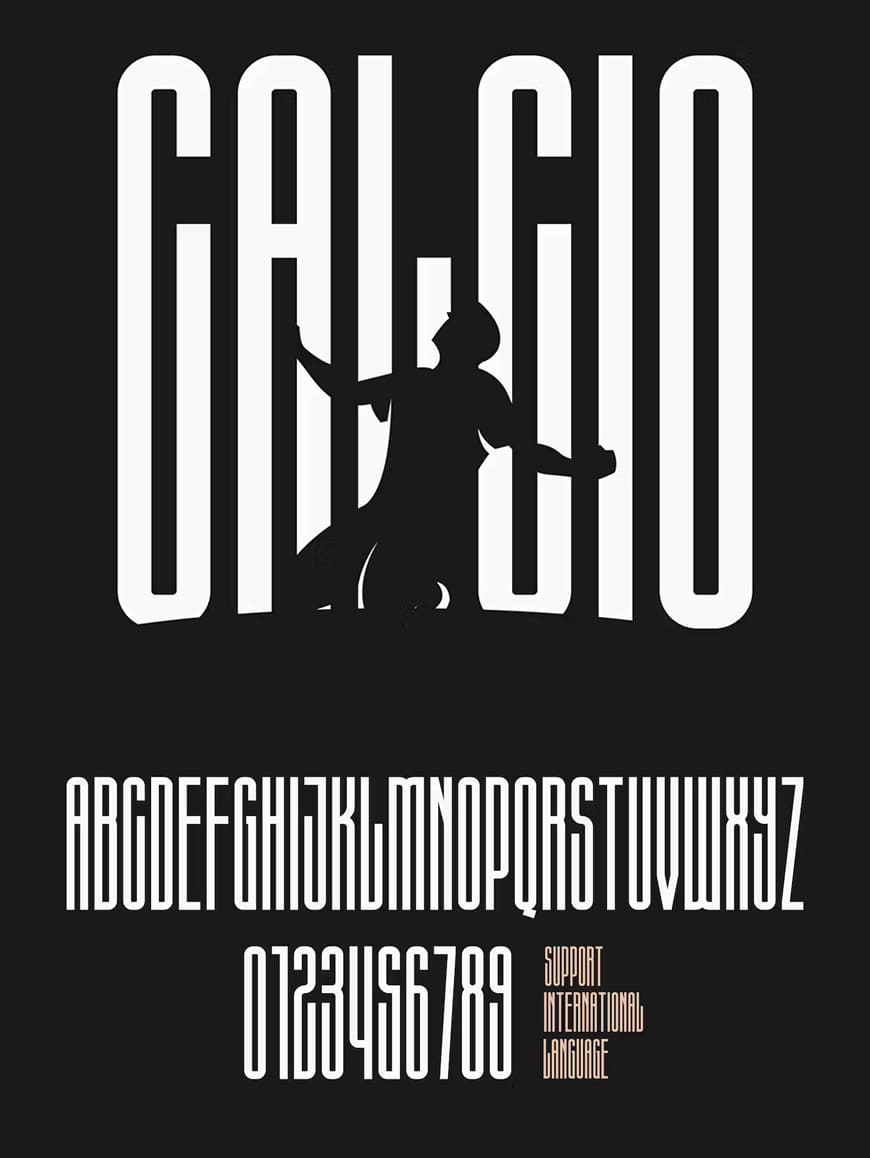 Calcio Ultra Condensed Font
