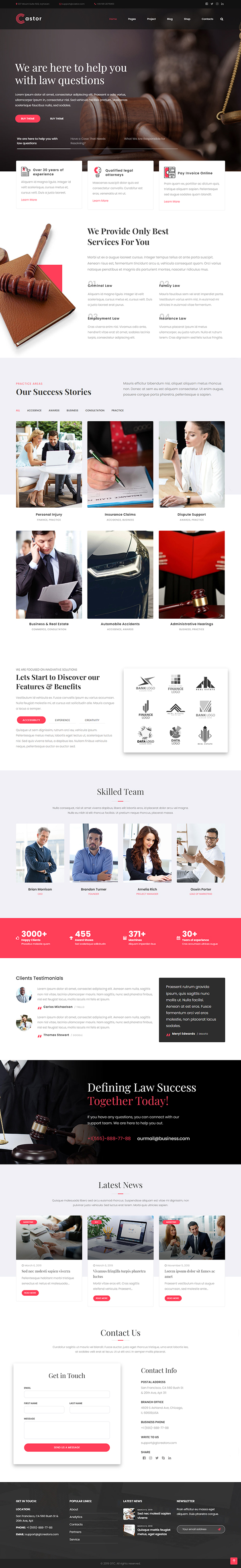 Castor – Business Consulting WordPress Theme