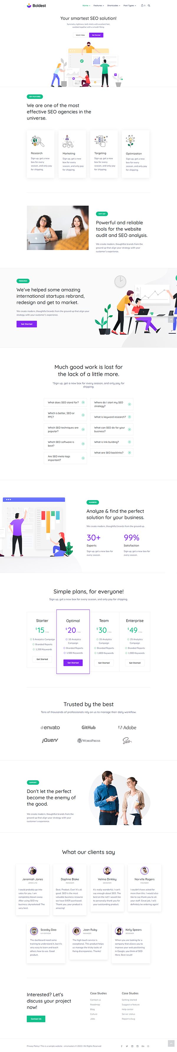Boldest – Consulting and Marketing Agency Theme