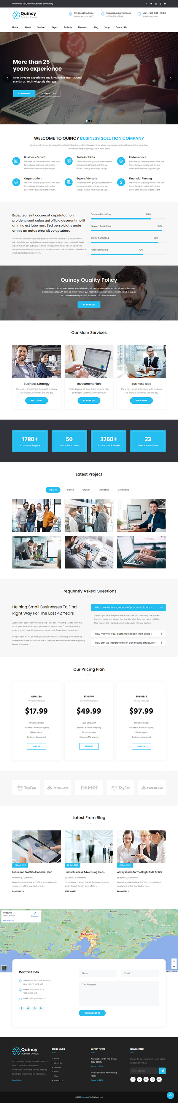 Quincy – Business Consulting WordPress Theme