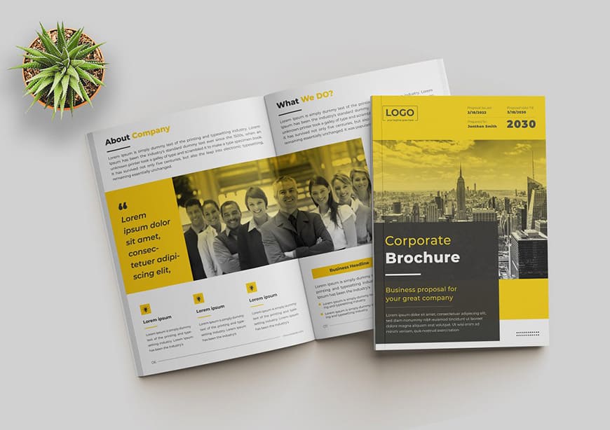 Corporate Brochure Template Company Profile Design