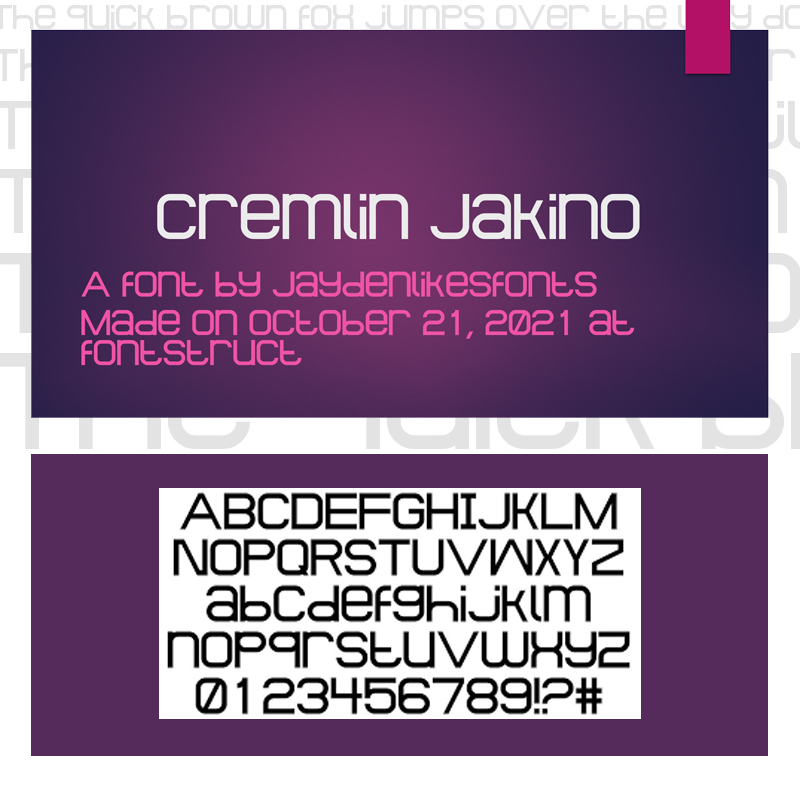 Cremlin Jakino Font