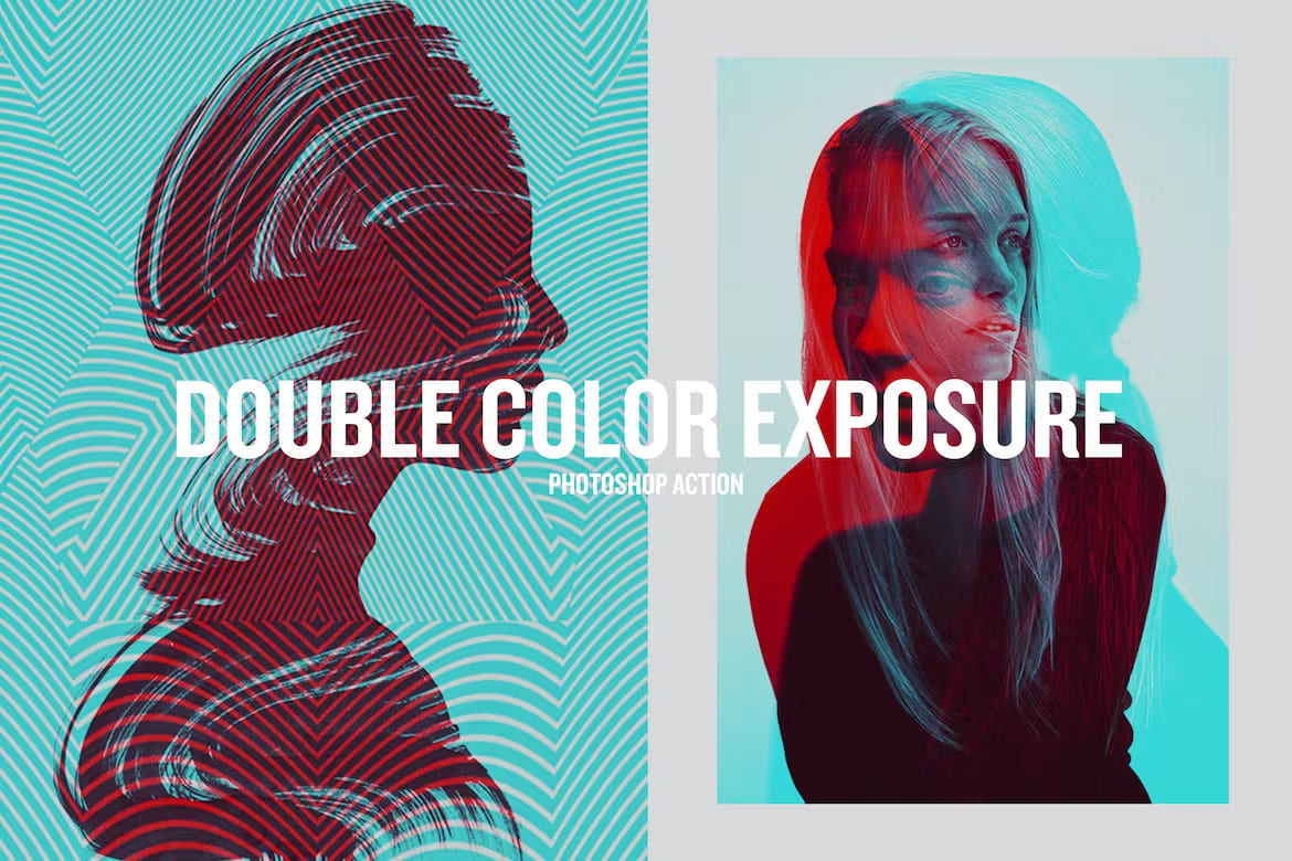 Double Color Exposure Photoshop Action