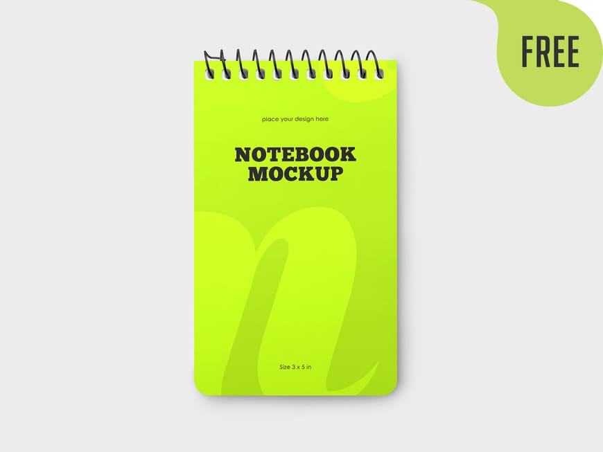 Free Notebook Mockups PSD