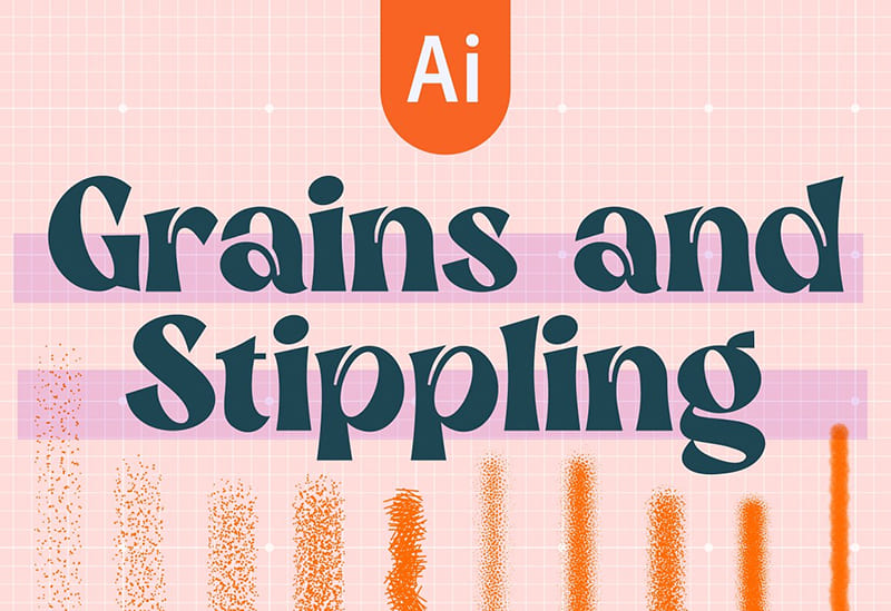 Adobe Illustrator Brush Set Grains