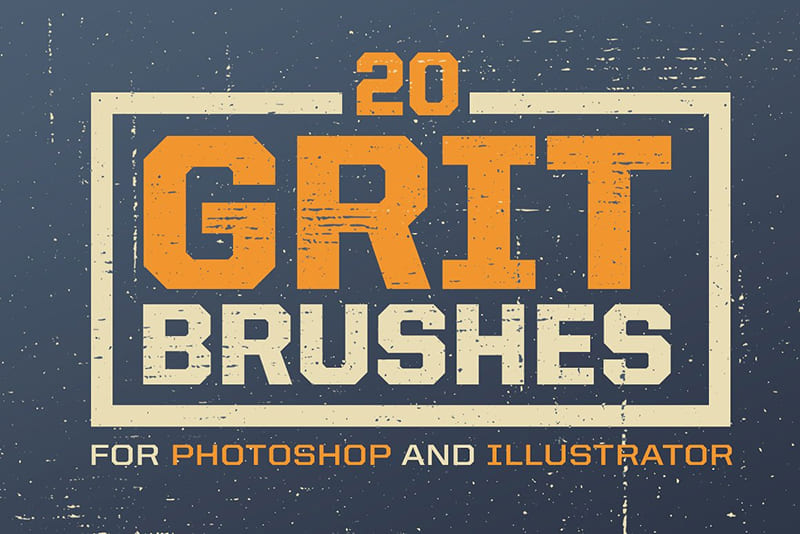 Grit Photoshop & Illustrator Brushes