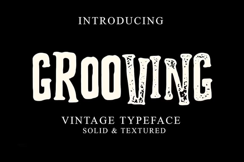 Grooving Vintage Font